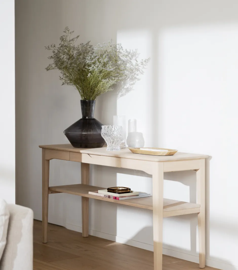 Avlastningsbord|Vardagsrum|Rowico Home Avlastningsbord 'Markham' 140cm - Vitpigmenterad