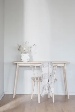 Avlastningsbord|Hall|Rowico Home Avlastningsbord 'Yumi' 120x40cm - Vitpigmenterad ek