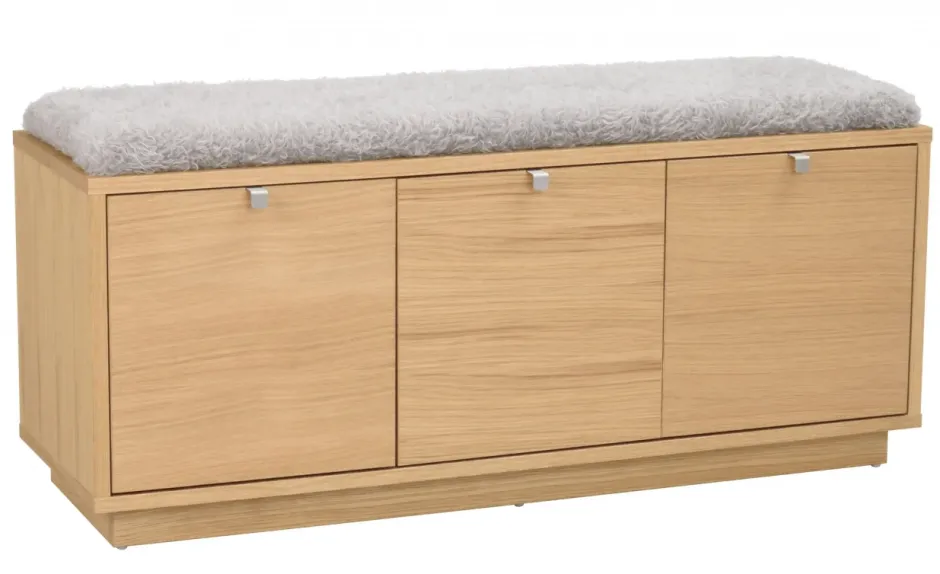 Bänkar|Kök|Rowico Home Bänk 'Confetti' 106cm - Ek/ Ljusgrå