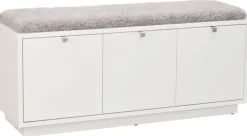 Bänkar|Kök|Rowico Home Bänk 'Confetti' 106x35cm - Vit/ Svart