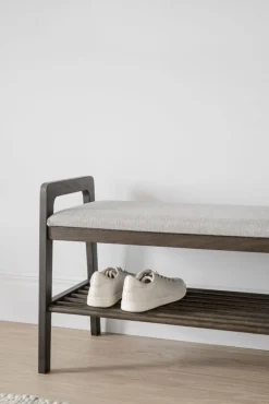 Hatt- Och Skohyllor|Hall|Rowico Home Bänk 'Inverness' - Brun/Beige