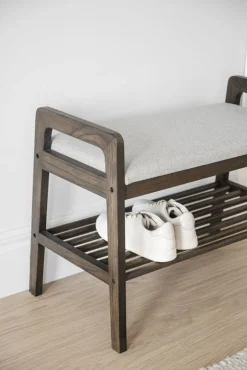 Hatt- Och Skohyllor|Hall|Rowico Home Bänk 'Inverness' - Brun/Beige