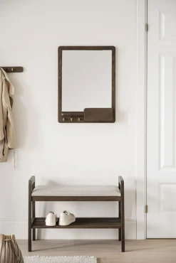 Hatt- Och Skohyllor|Hall|Rowico Home Bänk 'Inverness' - Brun/Beige