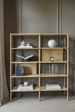 Bokhyllor|Arbetsrum|Rowico Home Bokhylla 'Holton' - Ek