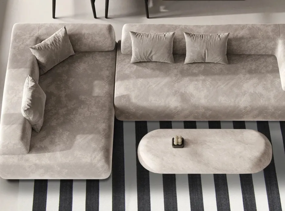 Mattor|Vävda Mattor|Reforma x Trendcarpet Bomullsmatta 'Nilo' - Vit/Svart