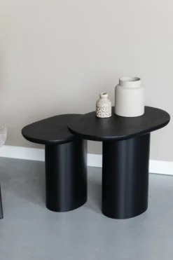 Soffbord|Vardagsrum|Zuiver Bord 2-set 'Bela' - Svart