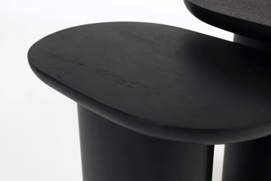 Soffbord|Vardagsrum|Zuiver Bord 2-set 'Bela' - Svart
