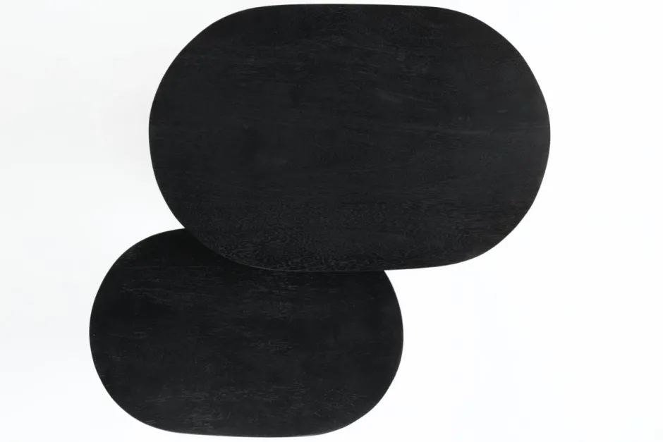 Soffbord|Vardagsrum|Zuiver Bord 2-set 'Bela' - Svart