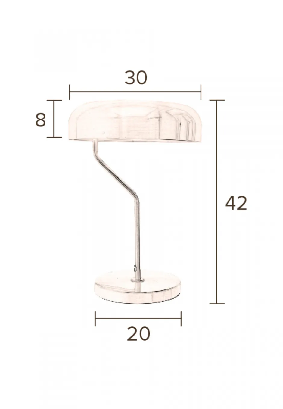 Arbetsrum|Bordslampor|Dutchbone Bordslampa 'Eclipse' - Svart