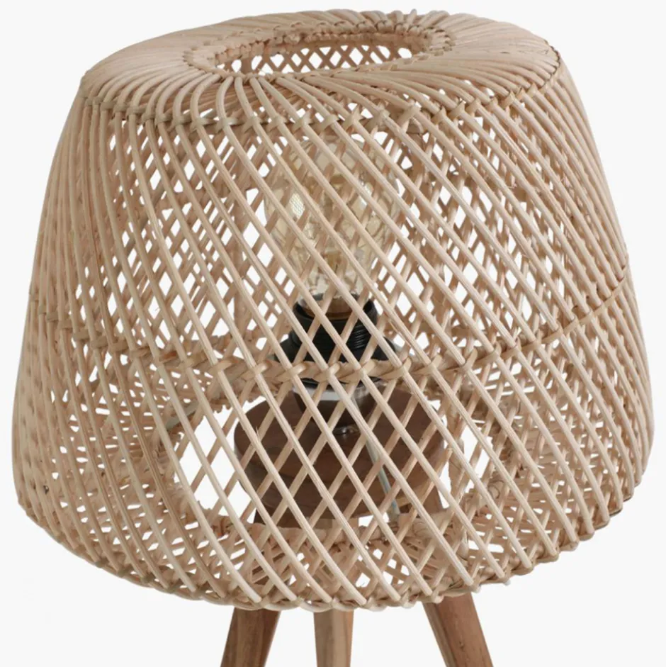 Lampor|Arbetsrum|Vintage Bordslampa 'Maze' - Natur