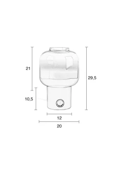 Arbetsrum|Bordslampor|Zuiver Bordslampa 'Moody' - Vit