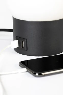 Arbetsrum|Bordslampor|Zuiver Bordslampa 'Urban Charger' - Svart