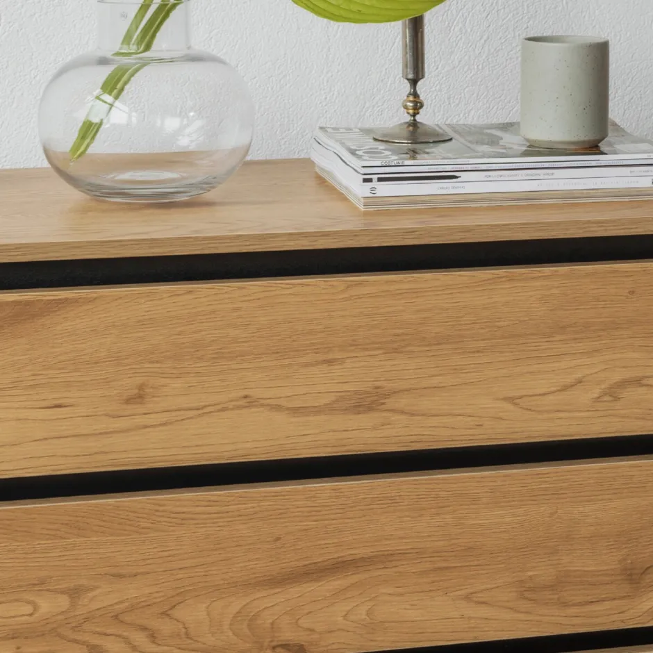 Byråer|Sovrum|Reforma Byrå 'Elle' 90x90 - Ek/Svart