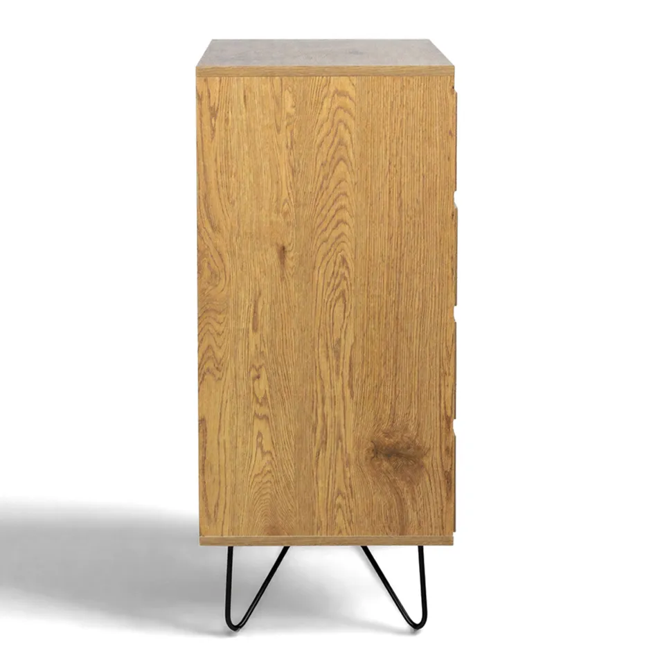 Byråer|Sovrum|Reforma Byrå 'Elle' 90x90 - Ek/Svart