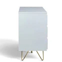 Byråer|Sovrum|Reforma Byrå 'Elle' 120x70 - Vit/Mässing