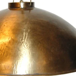 Taklampor|Hall|Vintage Fabrikslampa 'Thormann' - Mässing