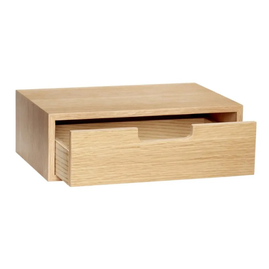 Sovrum|Sängbord|Hübsch Förvaringslåda 'Hide' - Ek