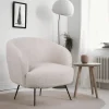 Fåtöljer|Vardagsrum|Reforma Fåtölj 'Capri' - Beige/Bouclé