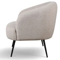 Fåtöljer|Vardagsrum|Reforma Fåtölj 'Capri' - Beige/Bouclé