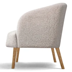 Fåtöljer|Sittmöbler|Reforma Fåtölj 'Capri' träben - Beige/Bouclé
