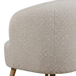 Fåtöljer|Sittmöbler|Reforma Fåtölj 'Capri' träben - Beige/Bouclé