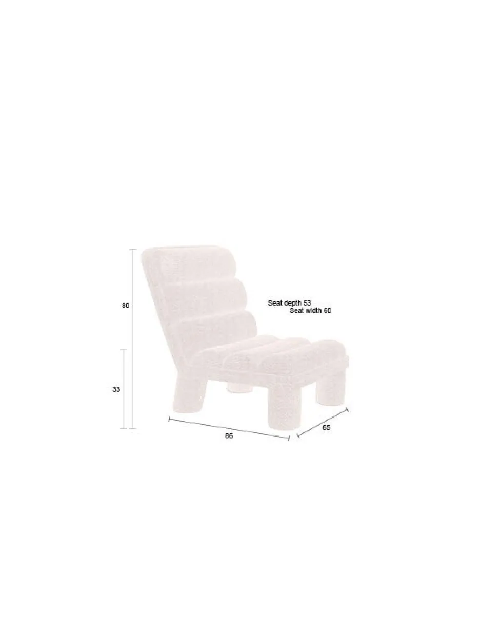 Fåtöljer|Sittmöbler|Dutchbone Fåtölj 'Fern' - Beige