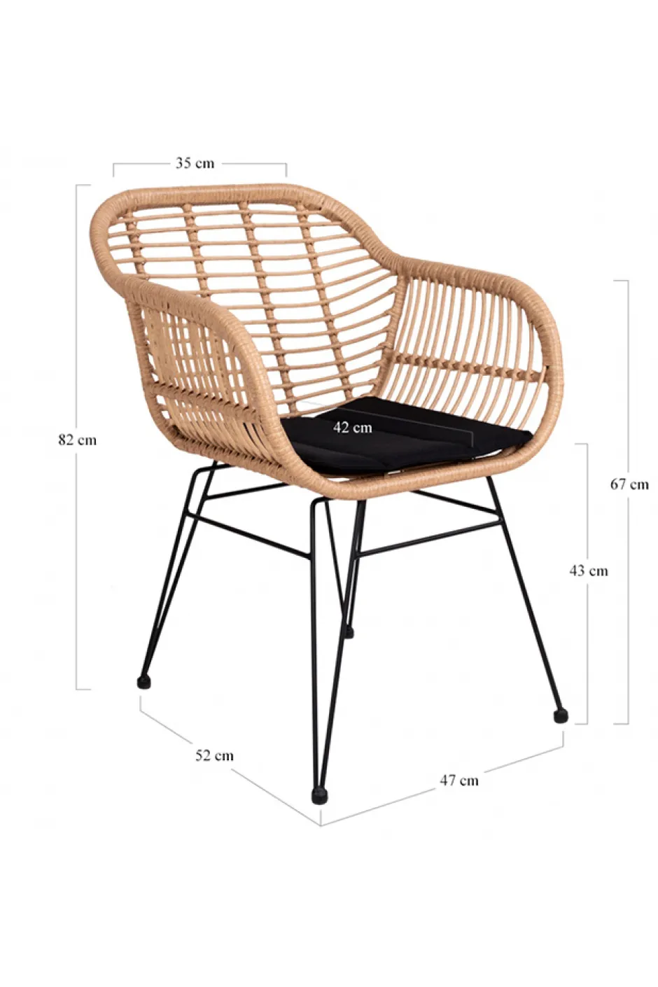 Utemöbler|Uteplats|Garden Prestige Fåtölj 'Trieste' - Natur