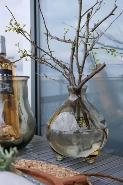 Vaser|Kök|Trademark Living Glasvas 'Melvin' Låg - Beige