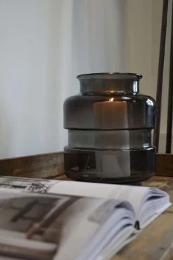 Vaser|Kök|Trademark Living Glasvas 'Noel' - Grå