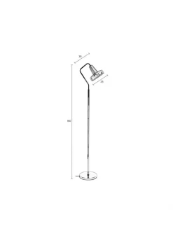 Golvlampor|Sovrum|Zuiver Golvlampa 'Anshin' - Silver
