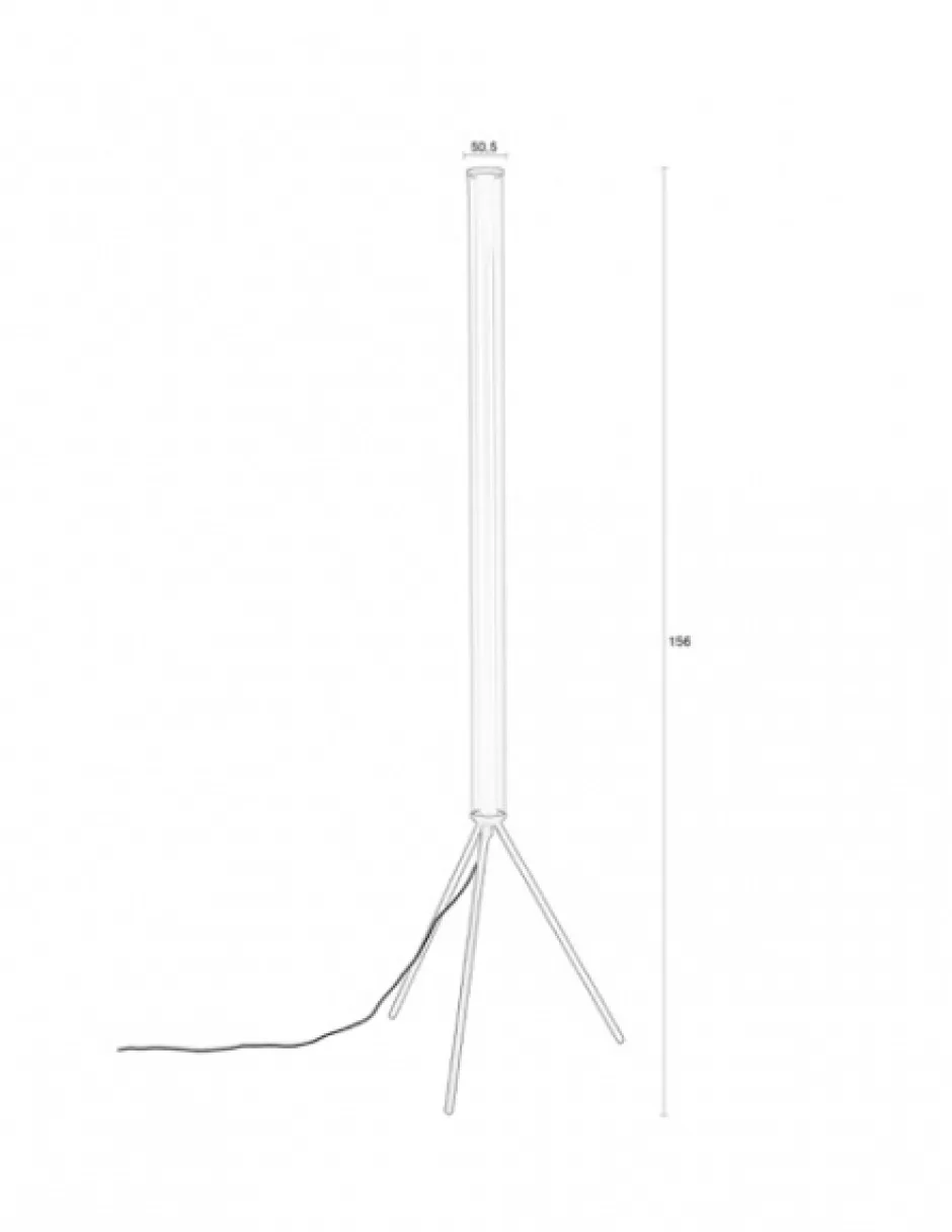 Golvlampor|Sovrum|Zuiver Golvlampa 'Scotty' 51x51 - Beige