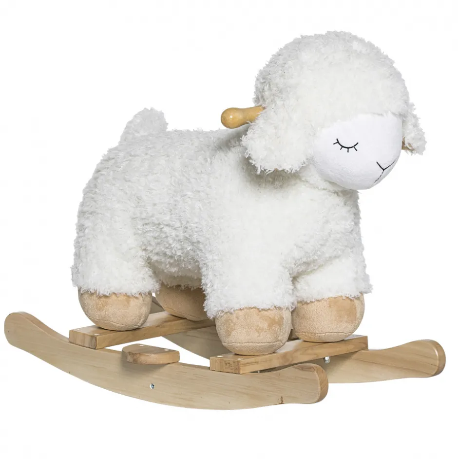 Barnrum|Bloomingville Gunghäst 'Rocking Sheep' - Vit