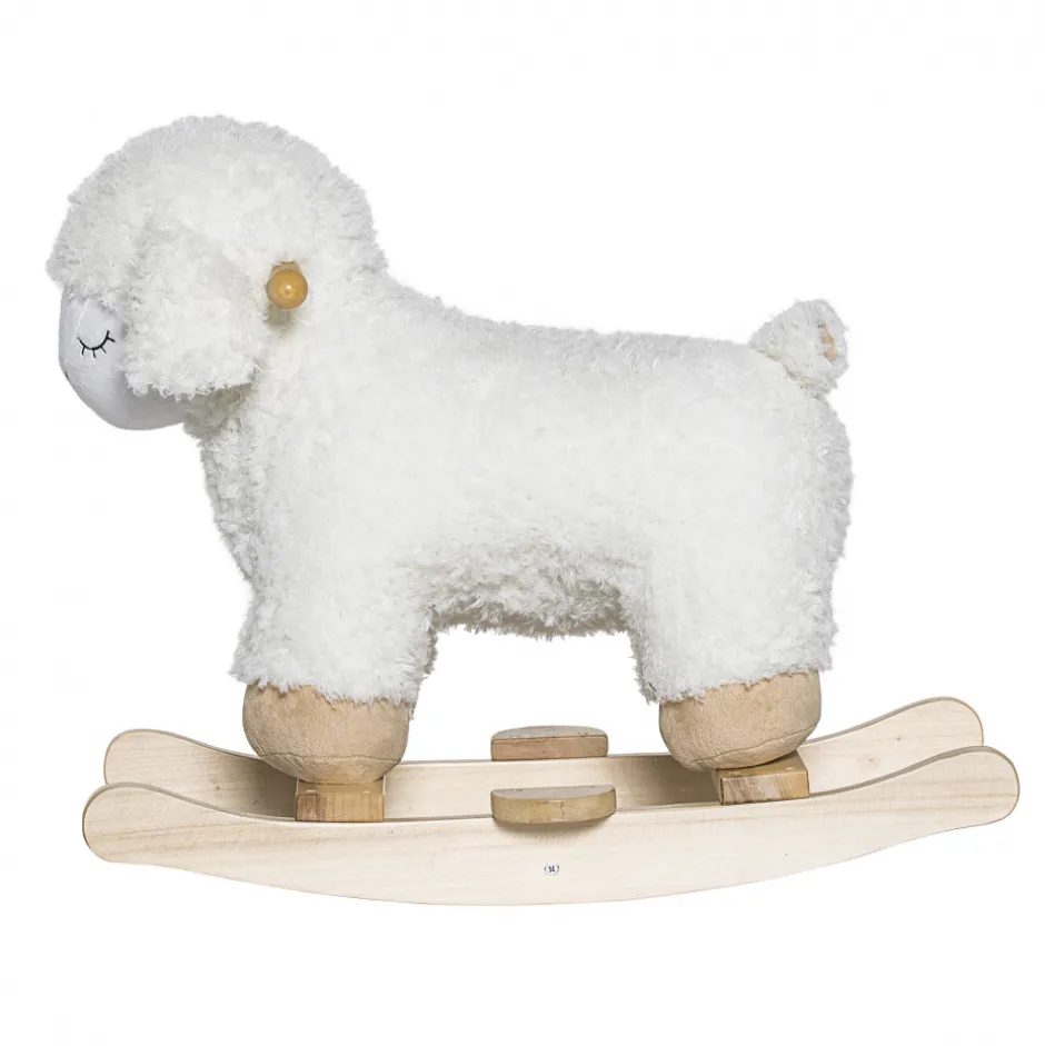 Barnrum|Bloomingville Gunghäst 'Rocking Sheep' - Vit