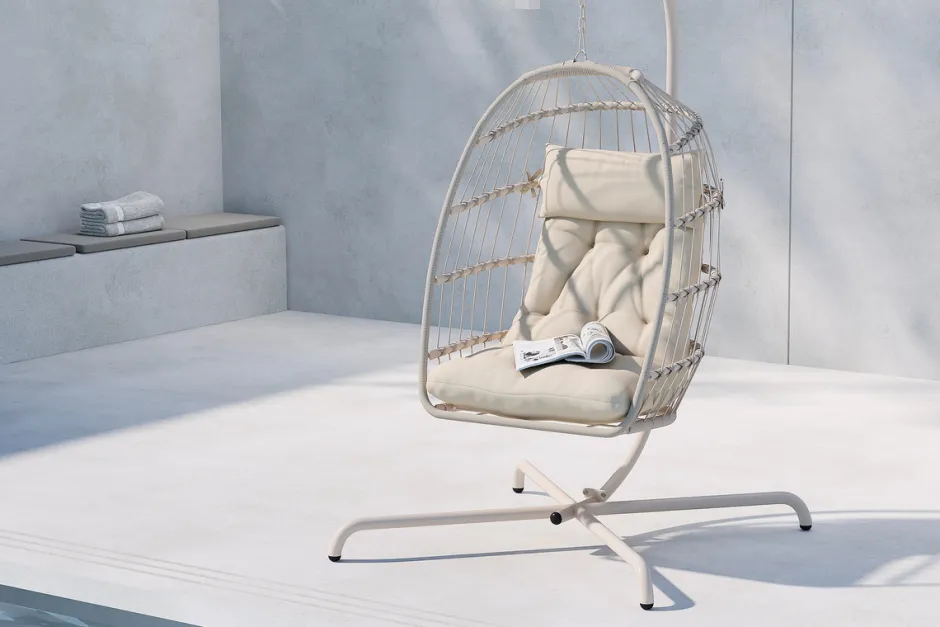 Trädgårdsstolar|Uteplats|Garden Prestige Hängstol 'Trezza' - Beige