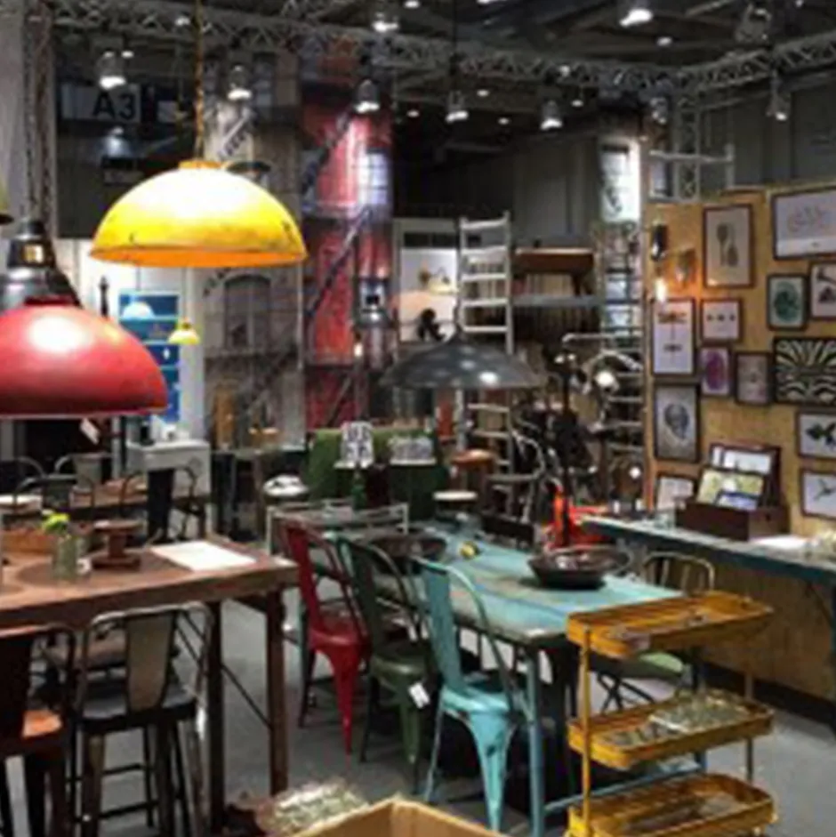 Taklampor|Hall|Trademark Living Industrilampa 'Thormann' - Gul/Patina