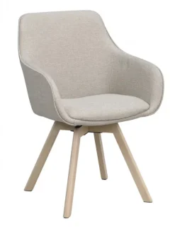 Stolar|Kök|Rowico Home Karmstol 'Alison' - Beige/vitpigmenterade