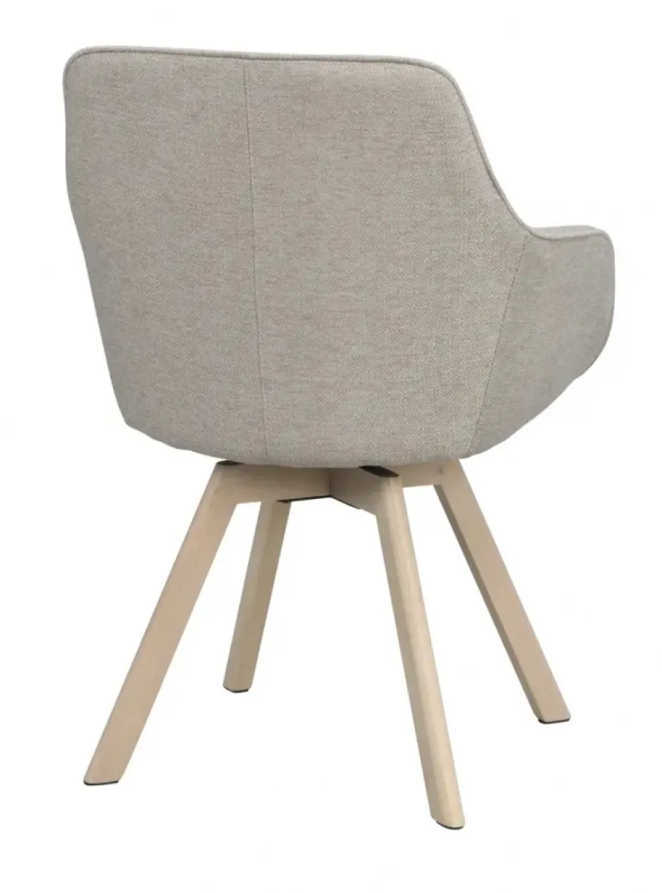 Stolar|Kök|Rowico Home Karmstol 'Alison' - Beige/vitpigmenterade
