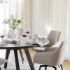 Stolar|Kök|Rowico Home Karmstol 'Alison' - Ljusbeige/svart