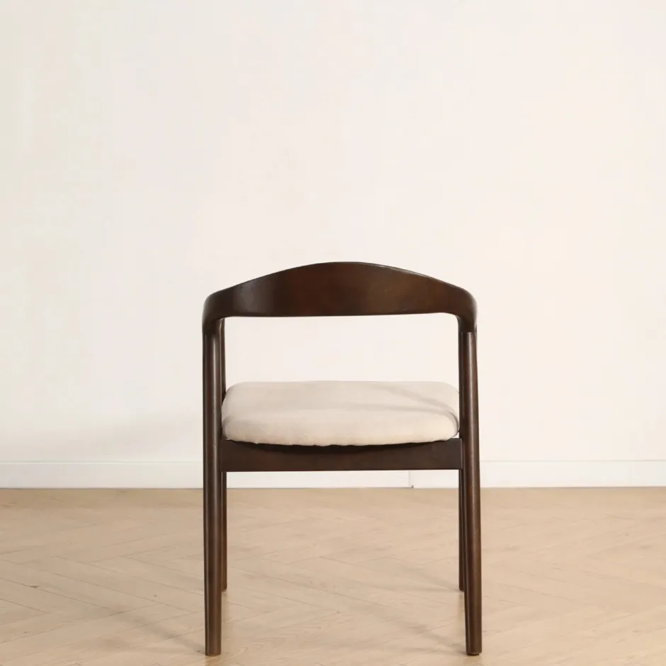Sittmöbler|Stolar|Reforma Karmstol 'Aspa' - Mörkbrun/Beige