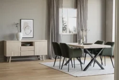 Stolar|Kök|Rowico Home Karmstol 'Bolton' - Grön/Svart