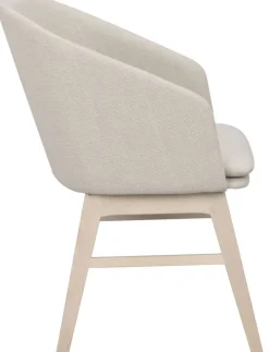 Stolar|Kök|Rowico Home Karmstol 'Windham' - Beige/Vitpigmenterad