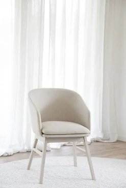Stolar|Kök|Rowico Home Karmstol 'Windham' - Beige/Vitpigmenterad