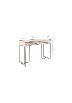 Arbetsrum|Skrivbord|Dutchbone Konsolbord 'Class' - Brun