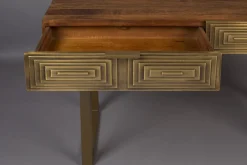 Avlastningsbord|Hall|Dutchbone Konsolbord 'Volan' - Guld