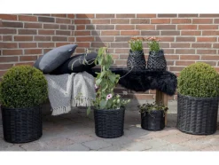Lådor & Korgar|Arbetsrum|Garden Prestige Korgar 'Bogor Black' 4-pack - Svart