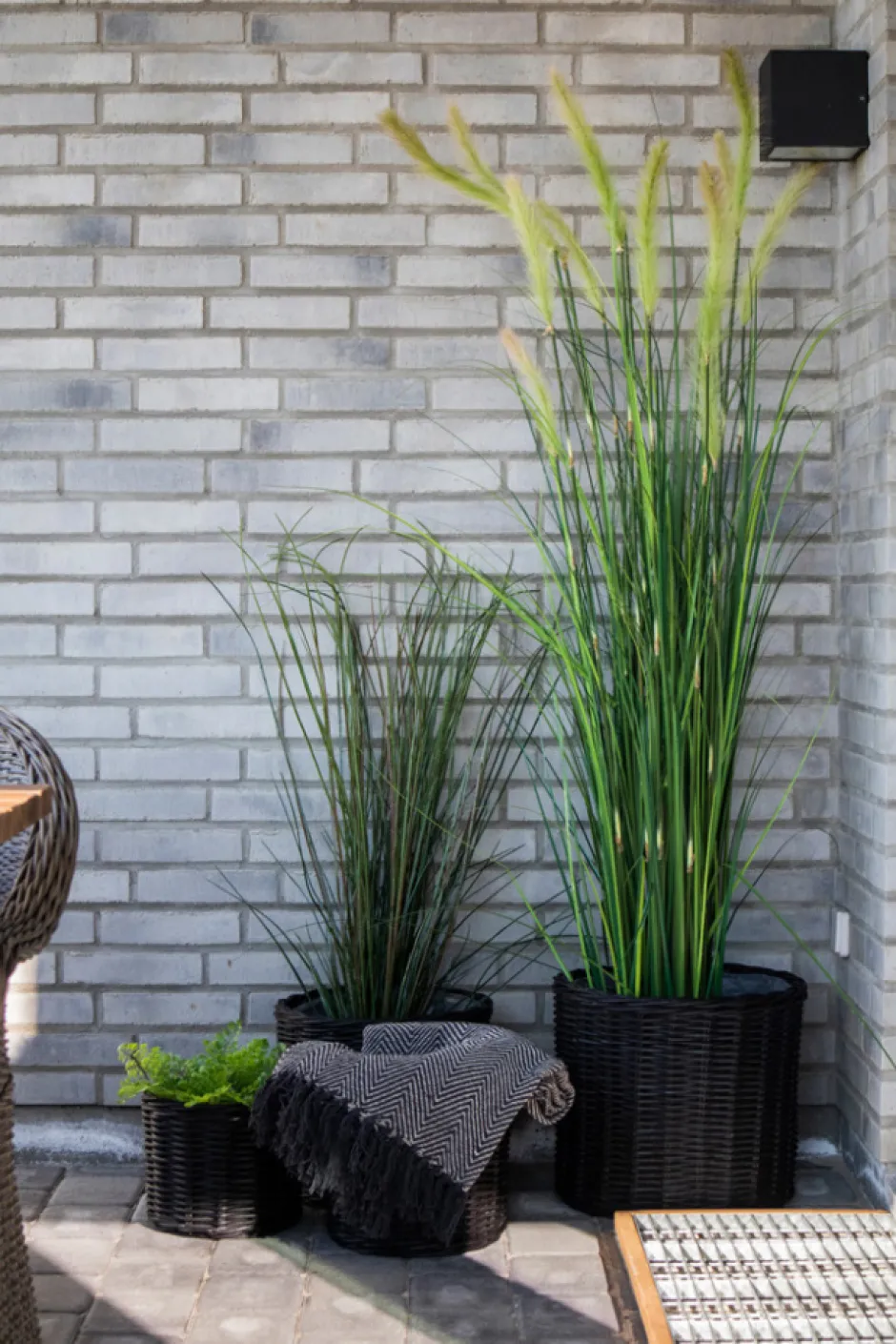 Lådor & Korgar|Arbetsrum|Garden Prestige Korgar 'Bogor Black' 4-pack - Svart