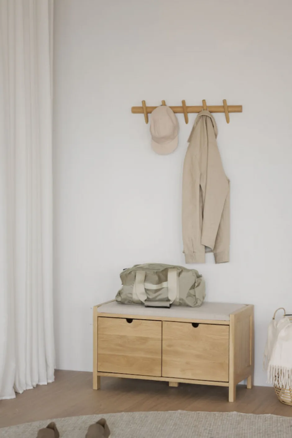 Klädhängare|Hall|Rowico Home Kroklist 'Hillmond' 65cm - Ek