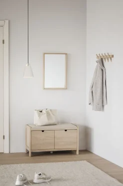 Klädhängare|Hyllor & Förvaring|Rowico Home Kroklist 'Hillmond' 65cm - Ljus ek