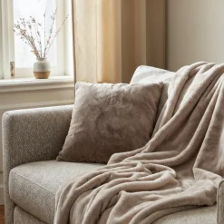 Sovrum|Kuddfodral|Reforma x Trendcarpet Kuddfodral 'Aranga Super Soft' 45x45cm - Brun
