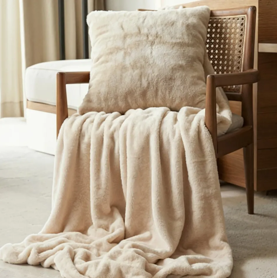 Sovrum|Kuddfodral|Reforma x Trendcarpet Kuddfodral 'Aranga Super Soft' 45x45cm - Beige